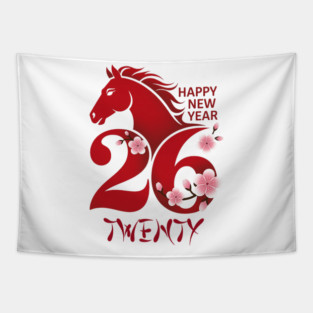 Happy-New-Year-2026 Tapestry