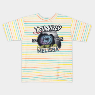 I Survived hurricane melissa 2025 Tropical Storm Kids T-Shirt