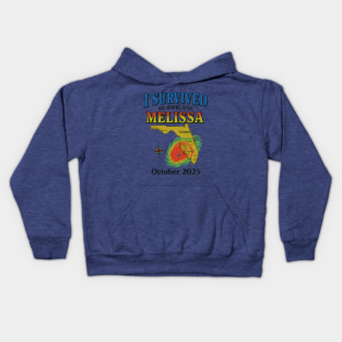 I Survived hurricane melissa 2025 Tropical Storm Kids Hoodie