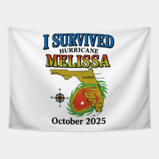 I Survived hurricane melissa 2025 Tropical Storm Tapestry