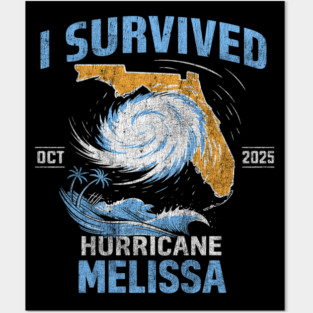 I Survived hurricane melissa 2025 Tropical Storm Posters and Art