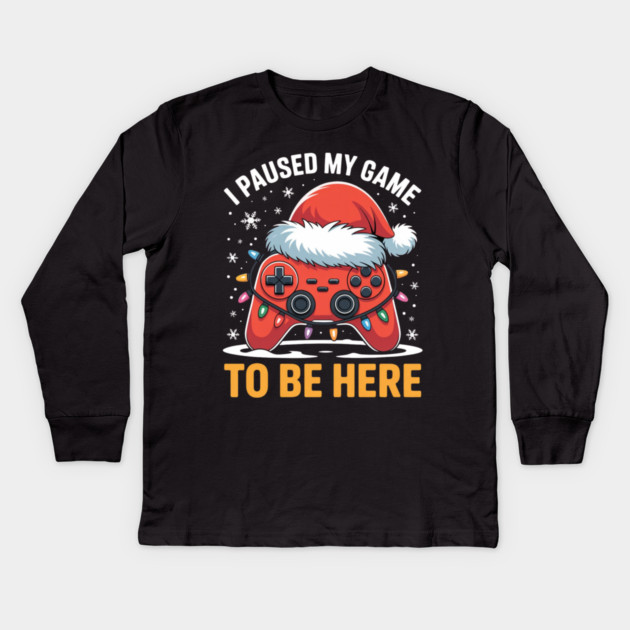 Funny-Christmas Kids Long Sleeve T-Shirt by Creatifly Graphic Tees