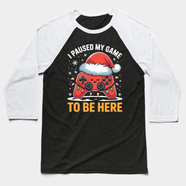 Funny-Christmas Baseball T-Shirt by Creatifly Graphic Tees