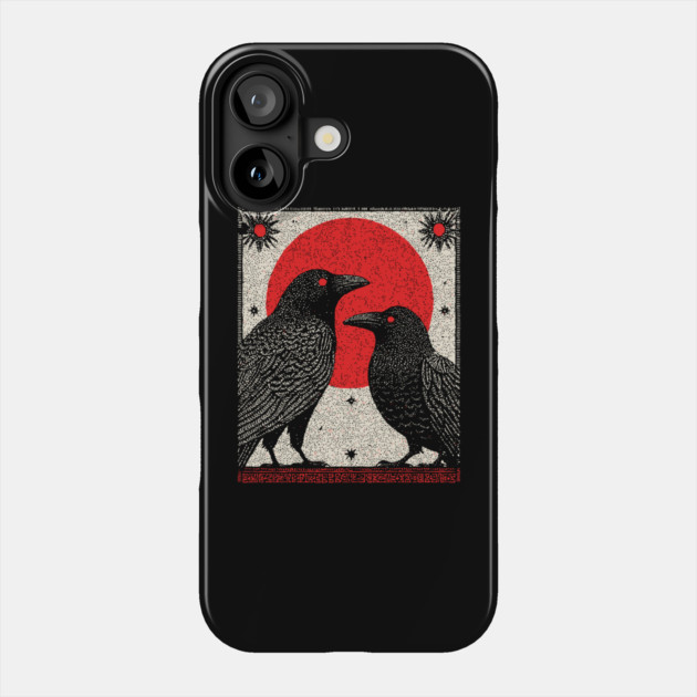 Gothic Ravens - The Witch's Familiars Phone Case by TuncGK