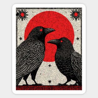 Gothic Ravens - The Witch's Familiars Sticker