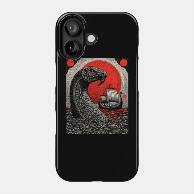 Norse Mythology - Jörmungandr the World Serpent Phone Case by TuncGK