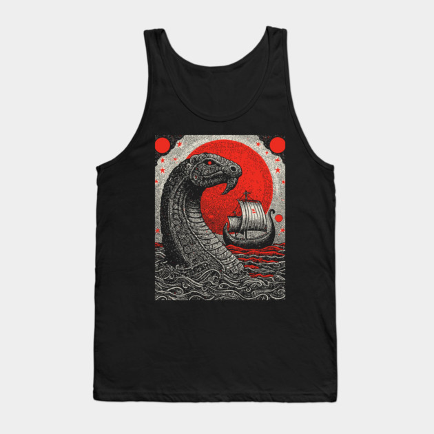 Norse Mythology - Jörmungandr the World Serpent Tank Top by TuncGK