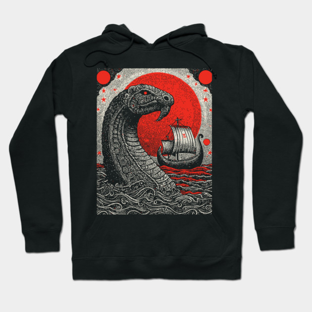 Norse Mythology - Jörmungandr the World Serpent Hoodie by TuncGK