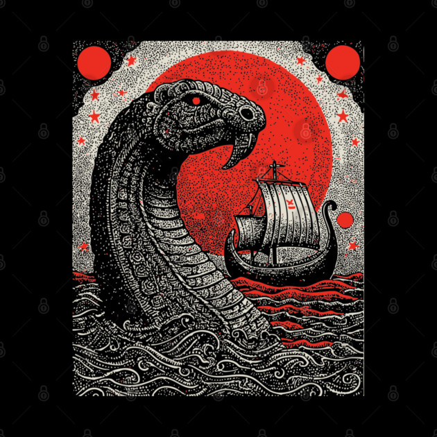 Norse Mythology - Jörmungandr the World Serpent by TuncGK