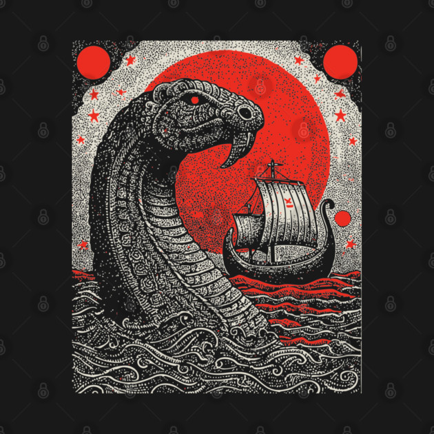 Norse Mythology - Jörmungandr the World Serpent by TuncGK