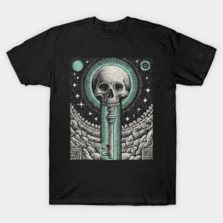 Occult Skull Key - The Key to the Underworld T-Shirt