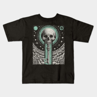 Occult Skull Key - The Key to the Underworld Kids T-Shirt