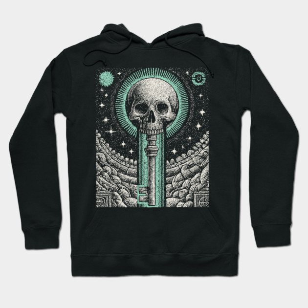 Occult Skull Key - The Key to the Underworld Hoodie by TuncGK