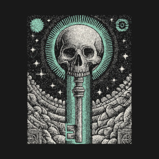 Occult Skull Key - The Key to the Underworld T-Shirt