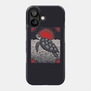 Cosmic Turtle - The World on its Shell Phone Case