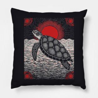 Cosmic Turtle - The World on its Shell Pillow