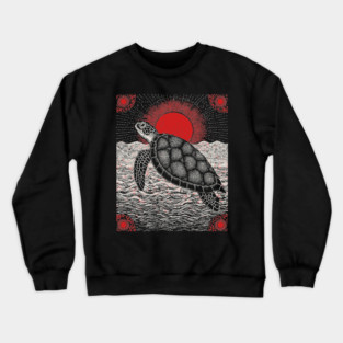 Cosmic Turtle - The World on its Shell Crewneck Sweatshirt