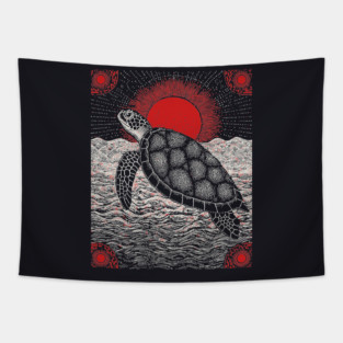 Cosmic Turtle - The World on its Shell Tapestry