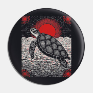 Cosmic Turtle - The World on its Shell Pin
