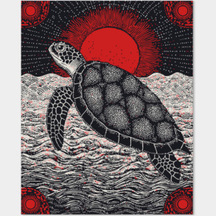 Cosmic Turtle - The World on its Shell Posters and Art