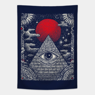 Occult Providence - The All-Seeing Eye Sigil Tapestry