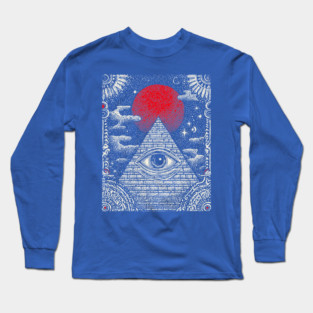 Occult Providence - The All-Seeing Eye Sigil Long Sleeve T-Shirt