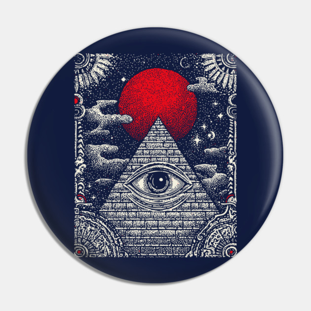 Occult Providence - The All-Seeing Eye Sigil Pin by TuncGK
