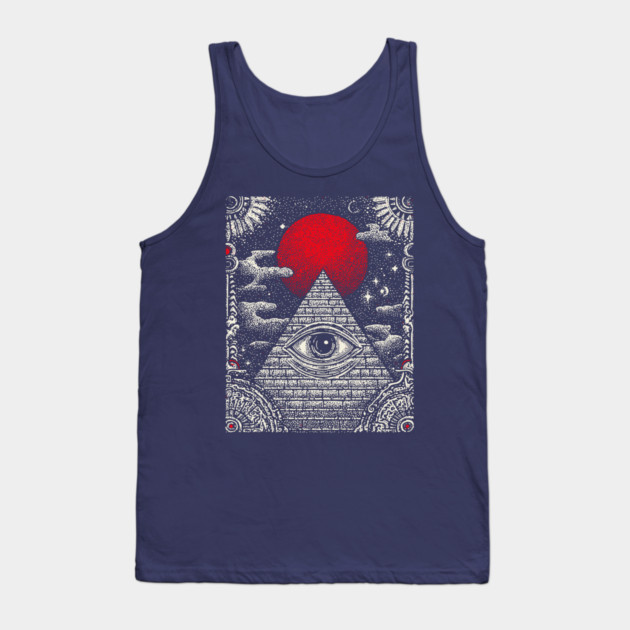 Occult Providence - The All-Seeing Eye Sigil Tank Top by TuncGK