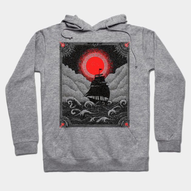 Gothic Galleon - A Voyage on the Nocturnal Sea Hoodie by TuncGK