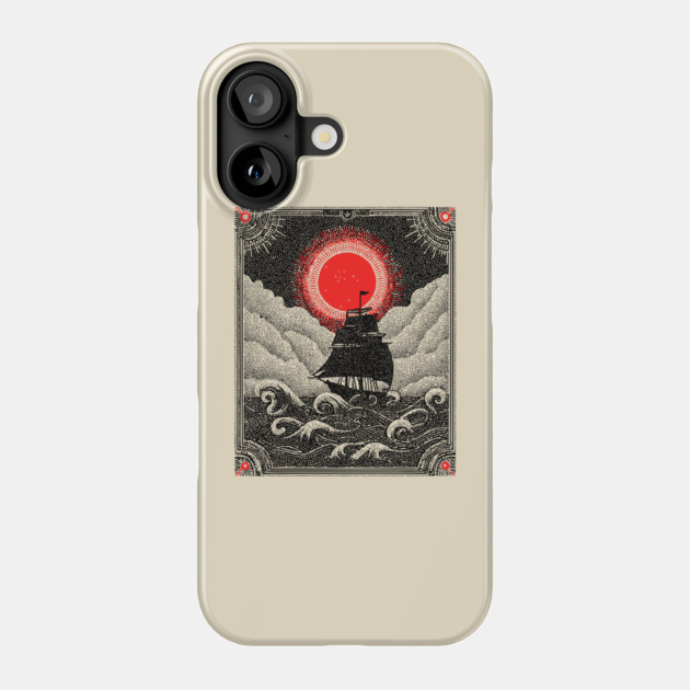 Gothic Galleon - A Voyage on the Nocturnal Sea Phone Case by TuncGK