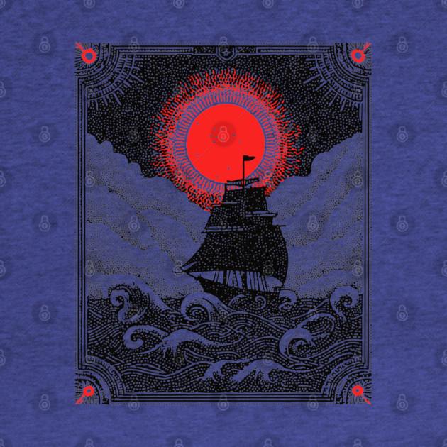 Gothic Galleon - A Voyage on the Nocturnal Sea by TuncGK