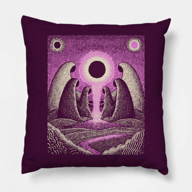 Cosmic Witches - The Weavers of Fate Pillow by TuncGK