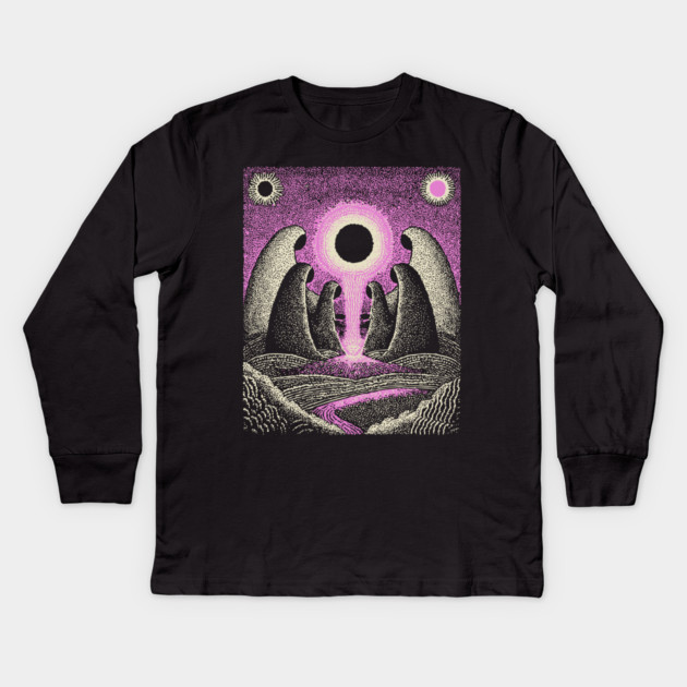Cosmic Witches - The Weavers of Fate Kids Long Sleeve T-Shirt by TuncGK