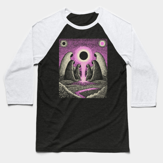 Cosmic Witches - The Weavers of Fate Baseball T-Shirt by TuncGK