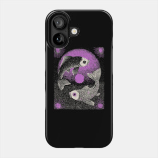 Celestial Koi - The Yin Yang of the Cosmos Phone Case