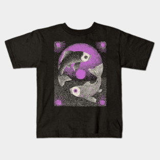 Celestial Koi - The Yin Yang of the Cosmos Kids T-Shirt
