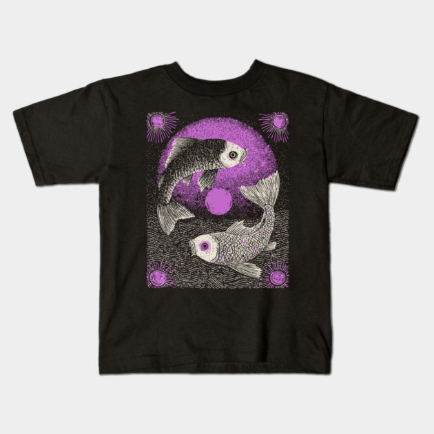 Celestial Koi - The Yin Yang of the Cosmos Kids T-Shirt by TuncGK