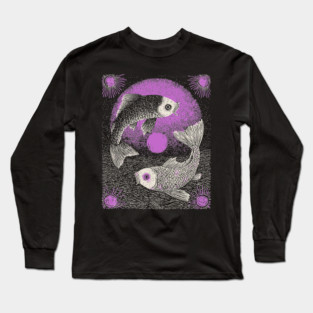 Celestial Koi - The Yin Yang of the Cosmos Long Sleeve T-Shirt