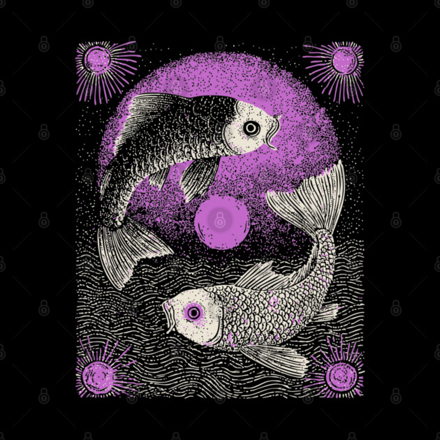 Celestial Koi - The Yin Yang of the Cosmos by TuncGK