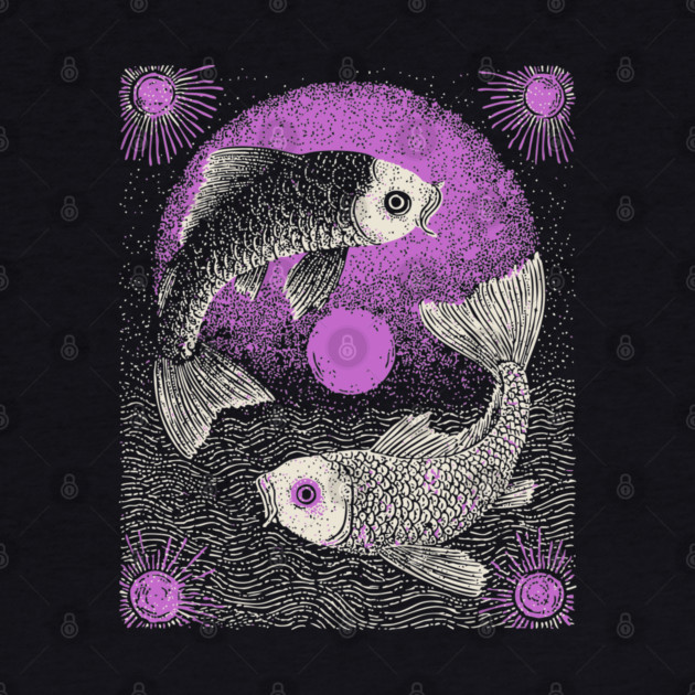 Celestial Koi - The Yin Yang of the Cosmos by TuncGK