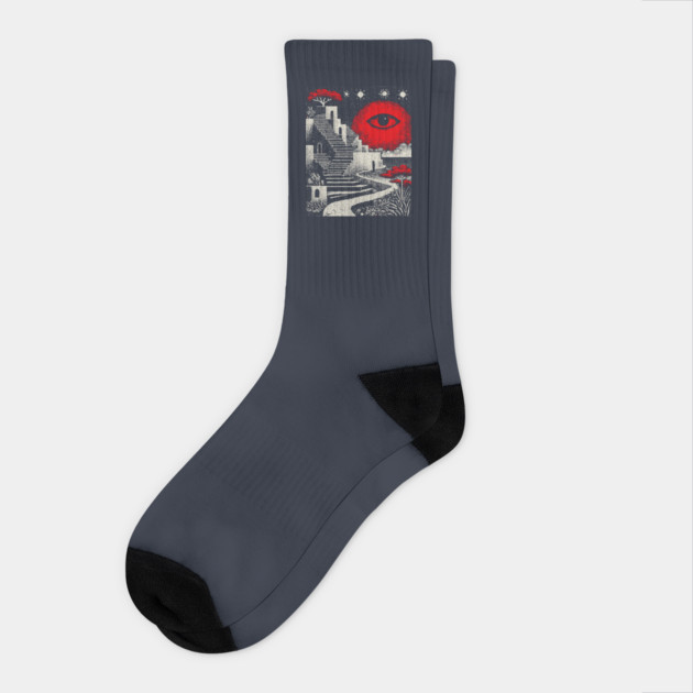 Surreal Oculus - The Impossible Path of the Mind Socks by TuncGK