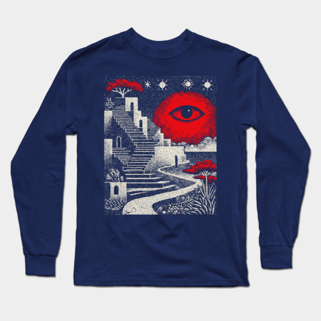 Surreal Oculus - The Impossible Path of the Mind Long Sleeve T-Shirt by TuncGK