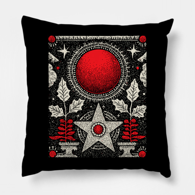 Wiccan Pentagram - The Sigil of Earth Magic Pillow by TuncGK