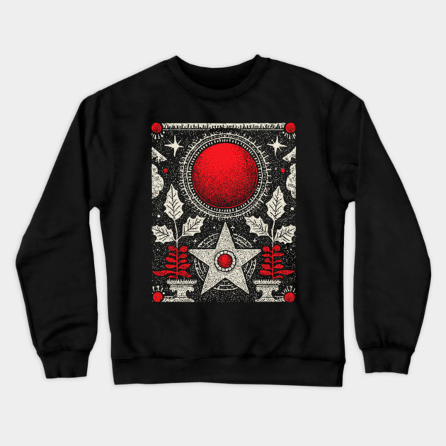 Wiccan Pentagram - The Sigil of Earth Magic Crewneck Sweatshirt by TuncGK