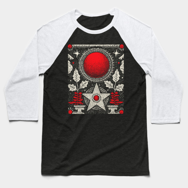 Wiccan Pentagram - The Sigil of Earth Magic Baseball T-Shirt by TuncGK
