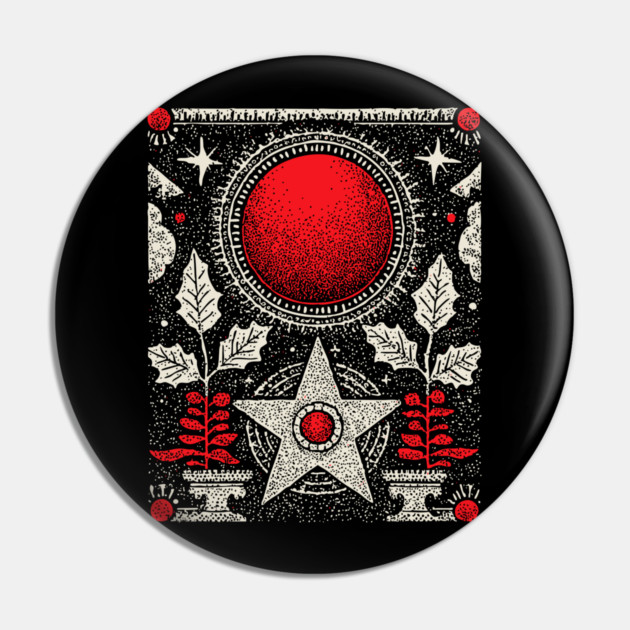 Wiccan Pentagram - The Sigil of Earth Magic Pin by TuncGK