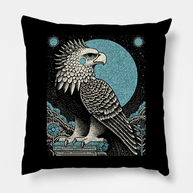 Heraldic Griffin - The Alchemical Guardian Pillow by TuncGK