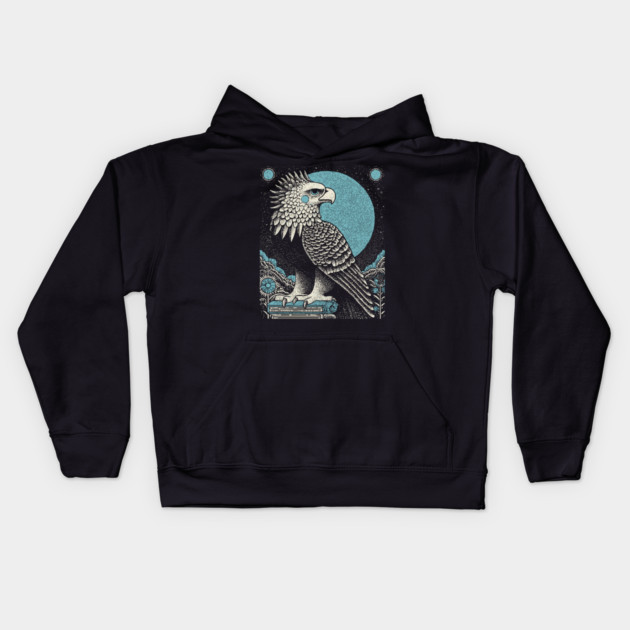 Heraldic Griffin - The Alchemical Guardian Kids Hoodie by TuncGK