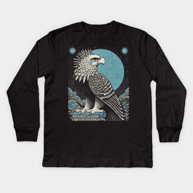 Heraldic Griffin - The Alchemical Guardian Kids Long Sleeve T-Shirt by TuncGK
