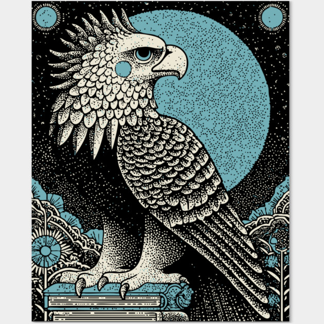 Heraldic Griffin - The Alchemical Guardian Wall Art by TuncGK